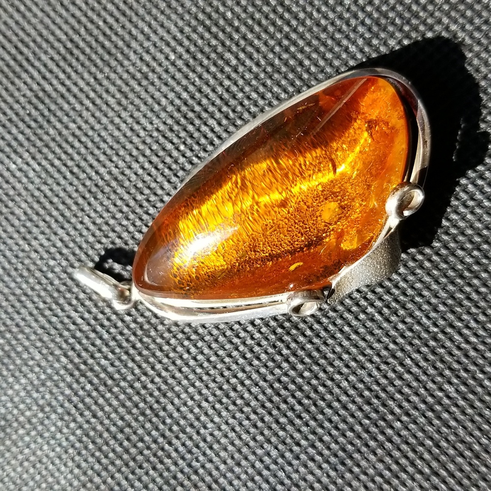 Large Authentic Amber Pendant - image 3